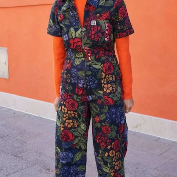 Lucy & Yak - Ragan Cotton Jumpsuit in Maria Print- NWT size US 14 - Picture 5 of 6